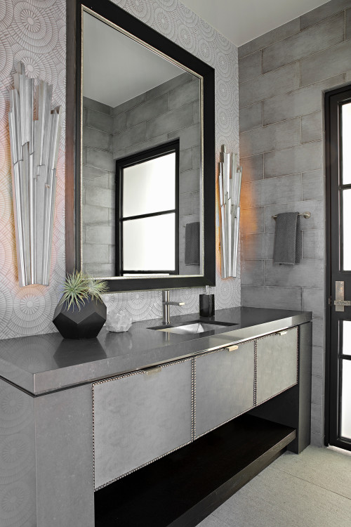 55 Gray Bathroom Cool Stylish, Bathroom Ideas With Gray Vanity