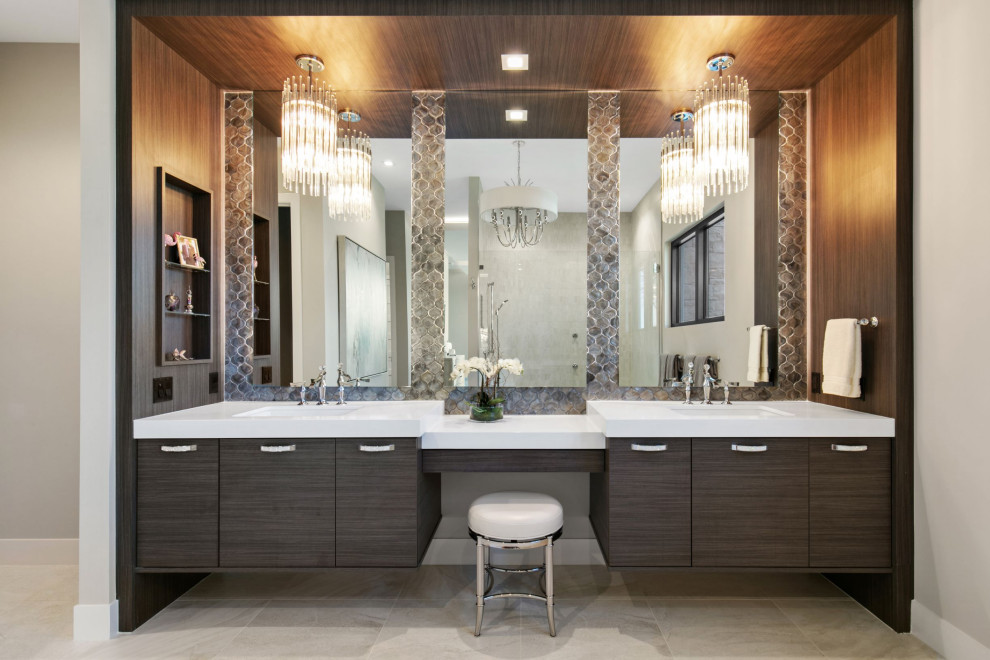 Modern Warmth - Beach Style - Bathroom - Tampa - by Epoch Solutions ...