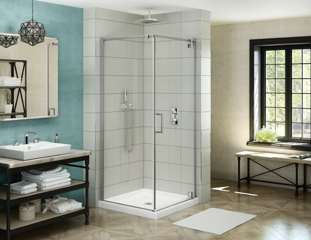 ModulR Corner Pivot Door - Traditional - Bathroom - Montreal - by MAAX ...