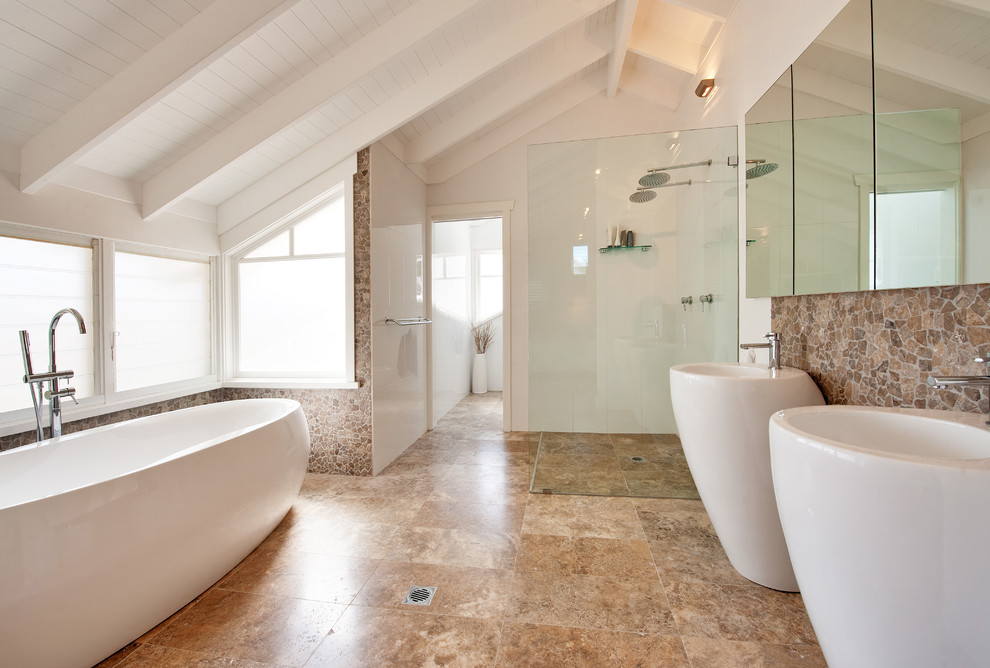 Mona Vale Beach House Beach Style Bathroom Sydney by StepUP