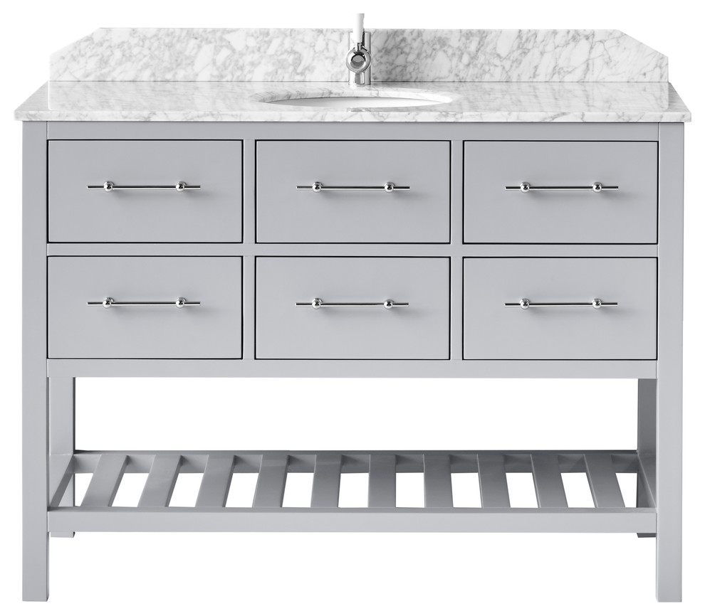 Montauk 1200 South Hampton Grey Carrara Traditional Bathroom Montauk 1200 South Hampton Grey Carrara Traditional Bathroom