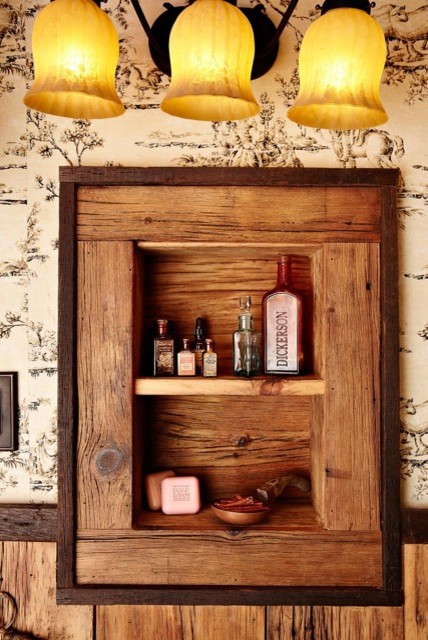 Inspiration for a rustic bathroom in New York.
