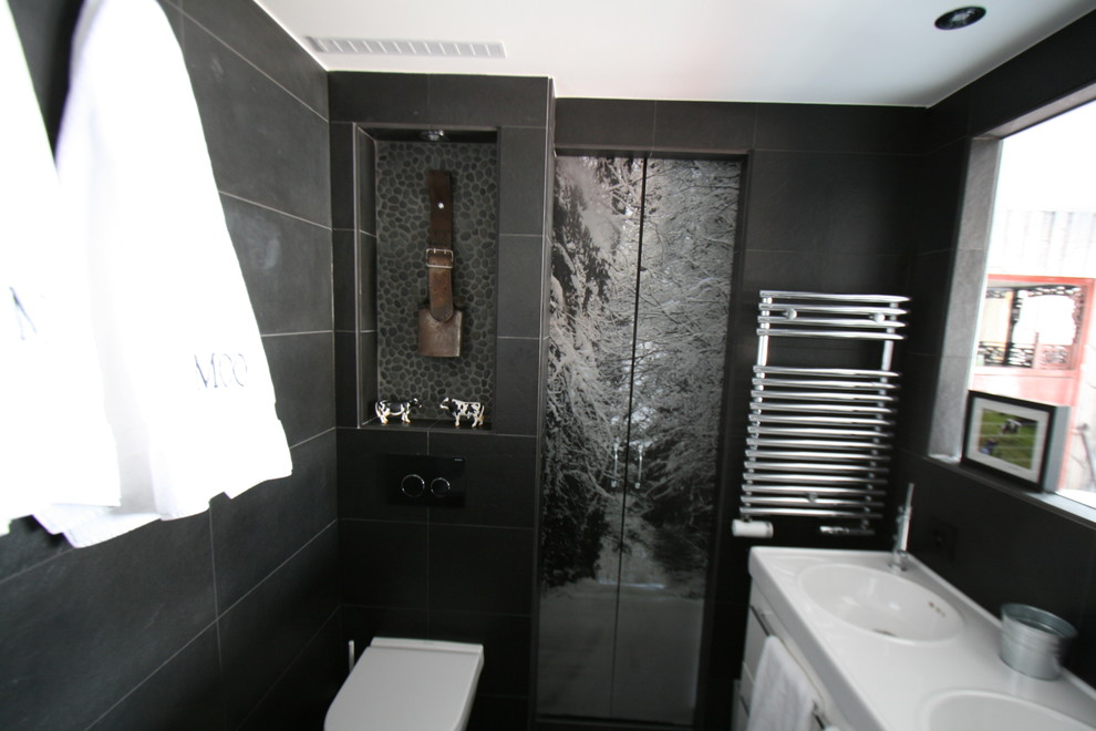 Foto di una stanza da bagno boho chic