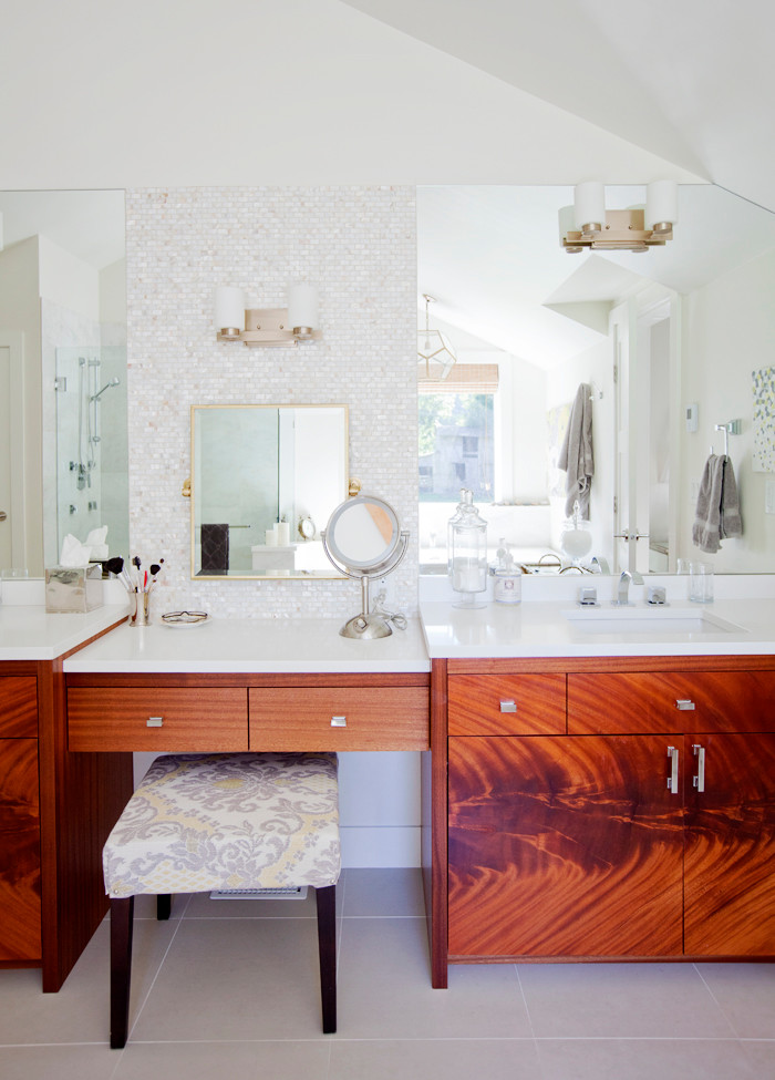 Moody Master Transitional Bathroom Vancouver by Grapevine Designs
