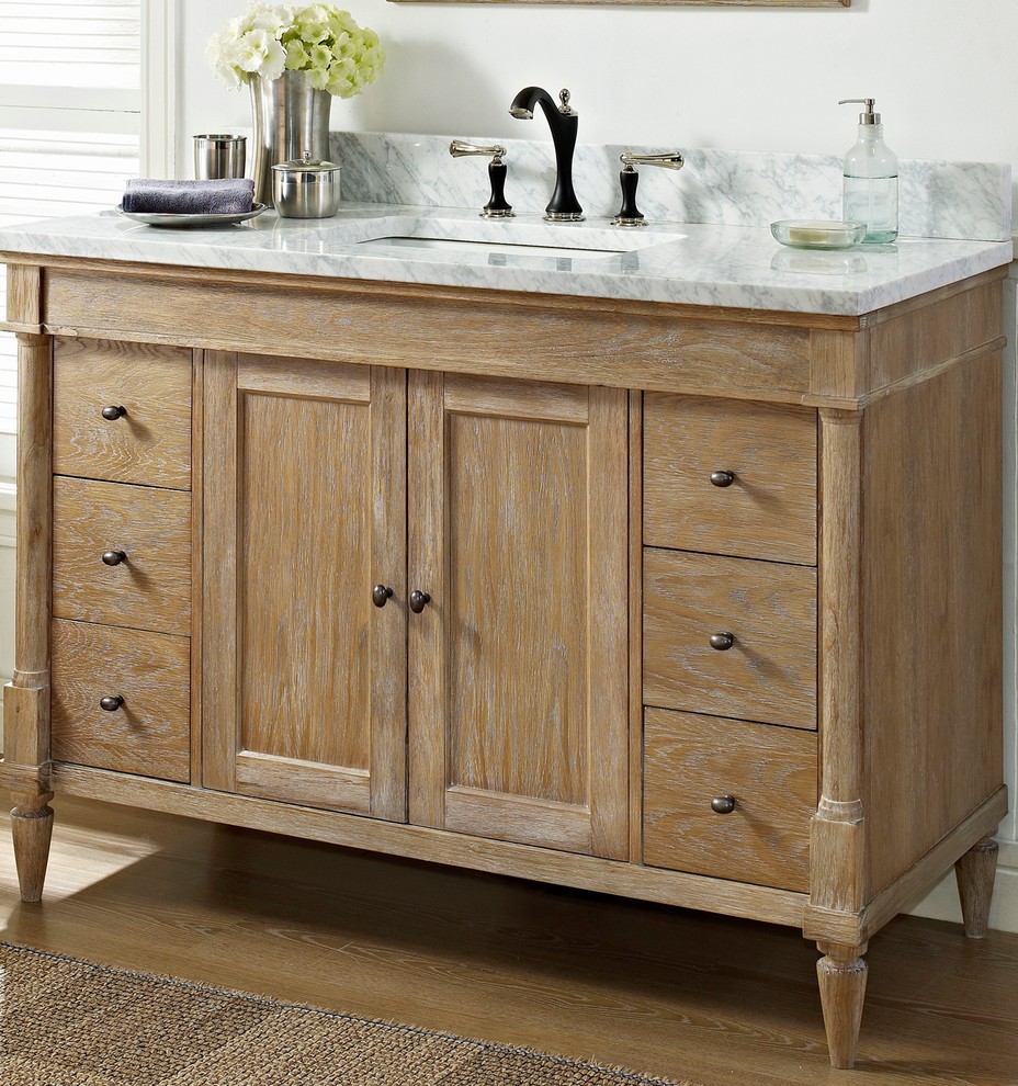 More Bathroom Vanities Transitional Bathroom Boston by Carole