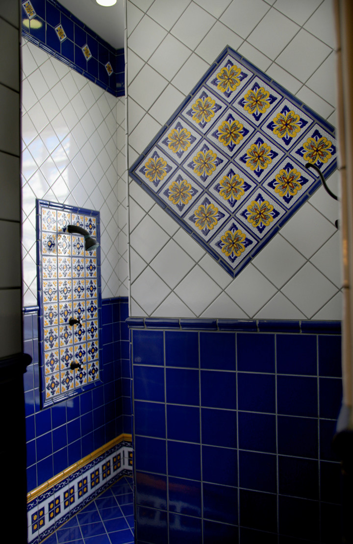 Mexican Tile Bathroom Houzz, Mexican Tile Shower Ideas