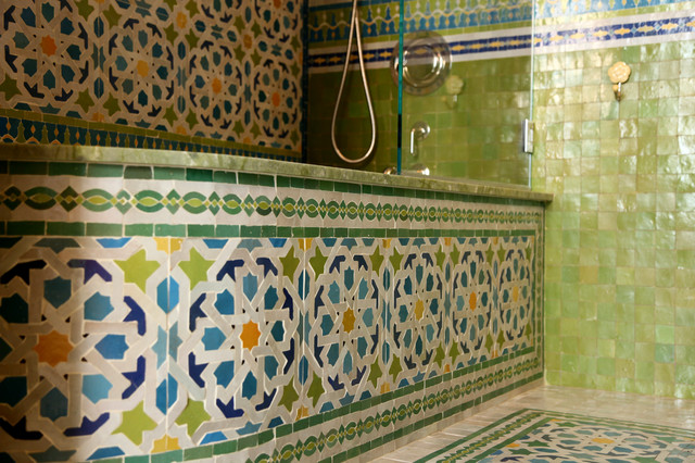 Moroccan Bathrooms - Mediterranean - Bathroom - New York - by Lo Chen Design