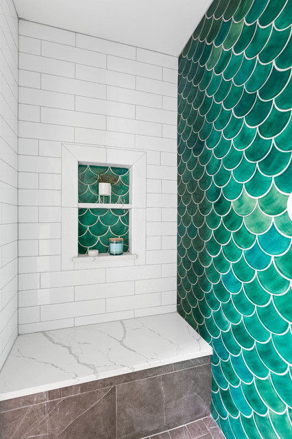Moroccan Mermaid Bathroom - Coastal - Bathroom - Seattle - by Treefrog  Design | Houzz UK