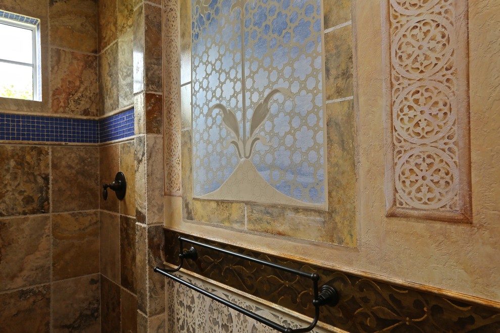 Photo of a bohemian bathroom in Miami.