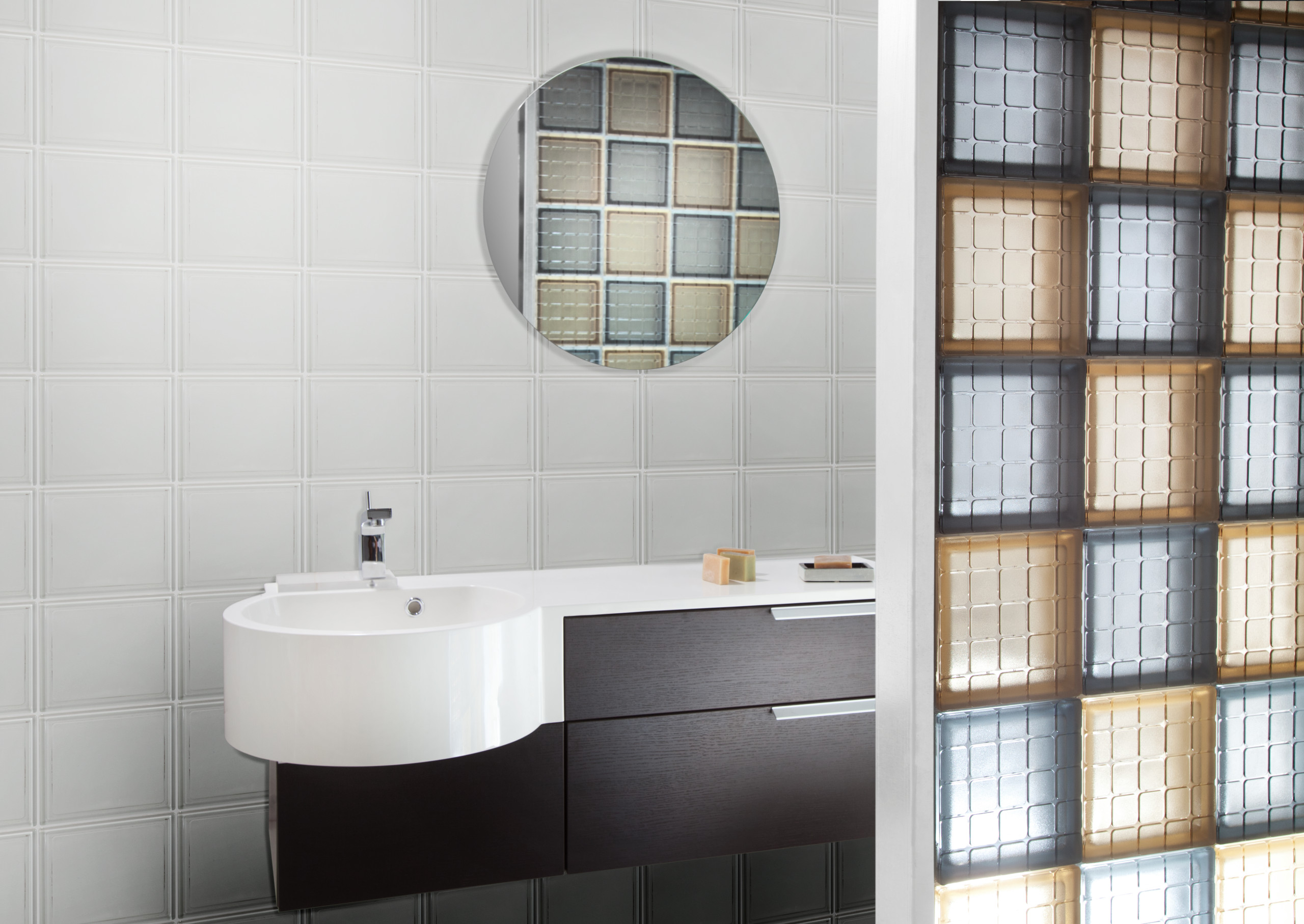 Bathroom Glass Block Partition Ideas - SPG Corporation (P) Ltd.