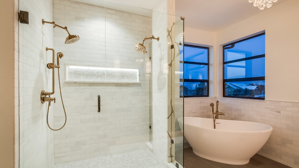 Inspiration for a contemporary bathroom in Denver.