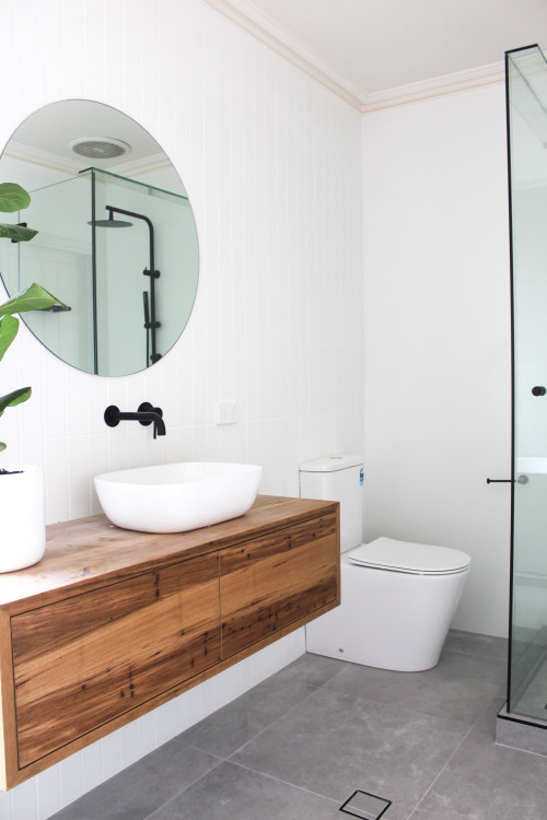 Wood Bathroom Vanity Ideas Warm & Natural Feel of the Wood - Backsplash ...