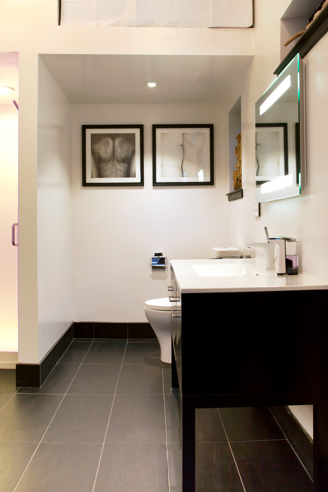 My Houzz A Big, Empty Box a Mod LiveWork Space Contemporary Bathroom San