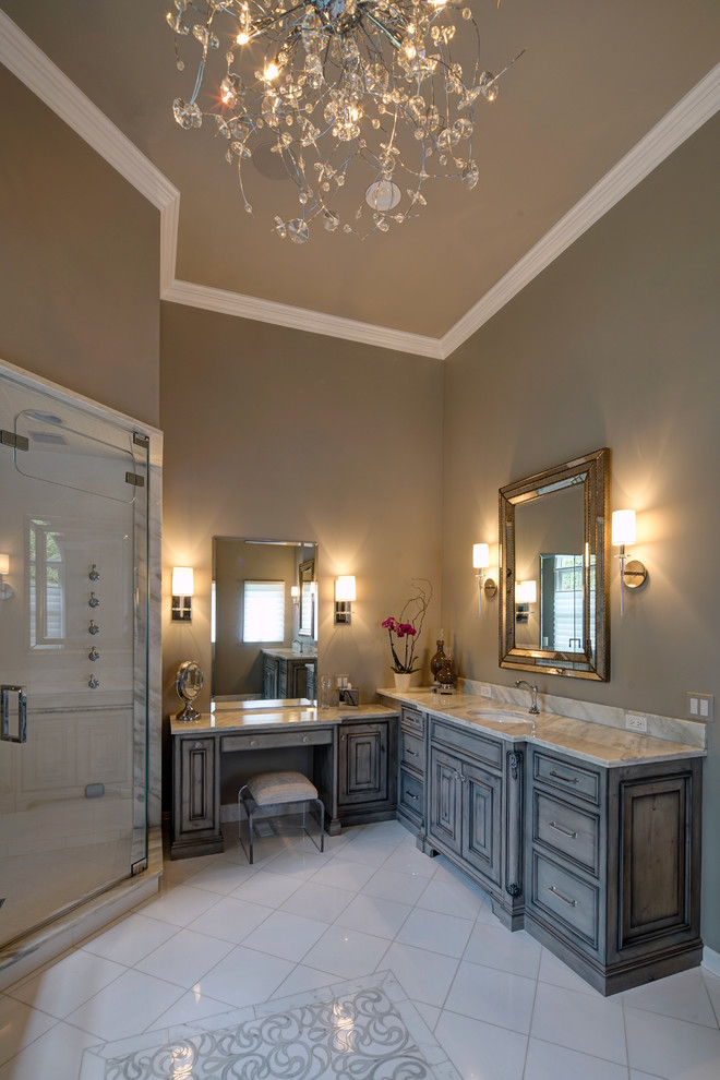 Naperville Green Acres Master Bath Traditional Bathroom Chicago