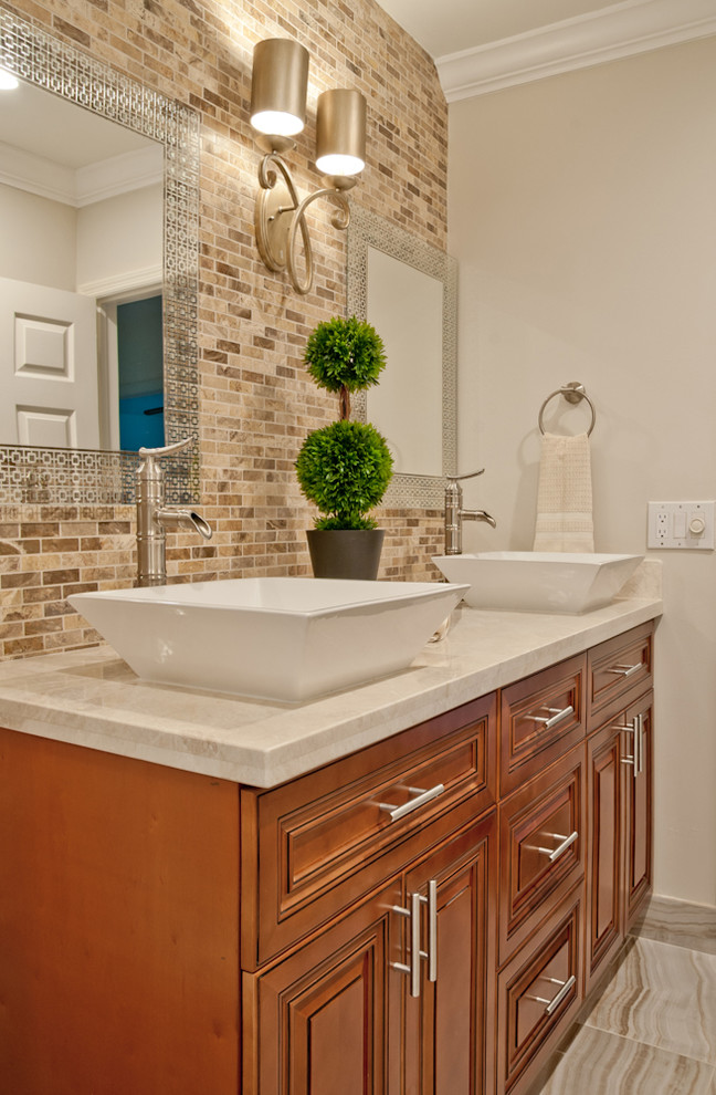 Natural Elegant - Pembroke Pines Bath - Transitional ...