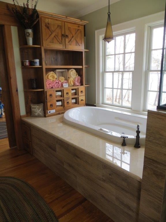 Natural Stone Bathrooms Transitional Bathroom New York by The