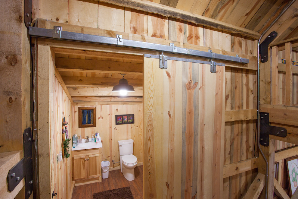 Nebraska Party Barn Traditional Bathroom Other by Sand Creek