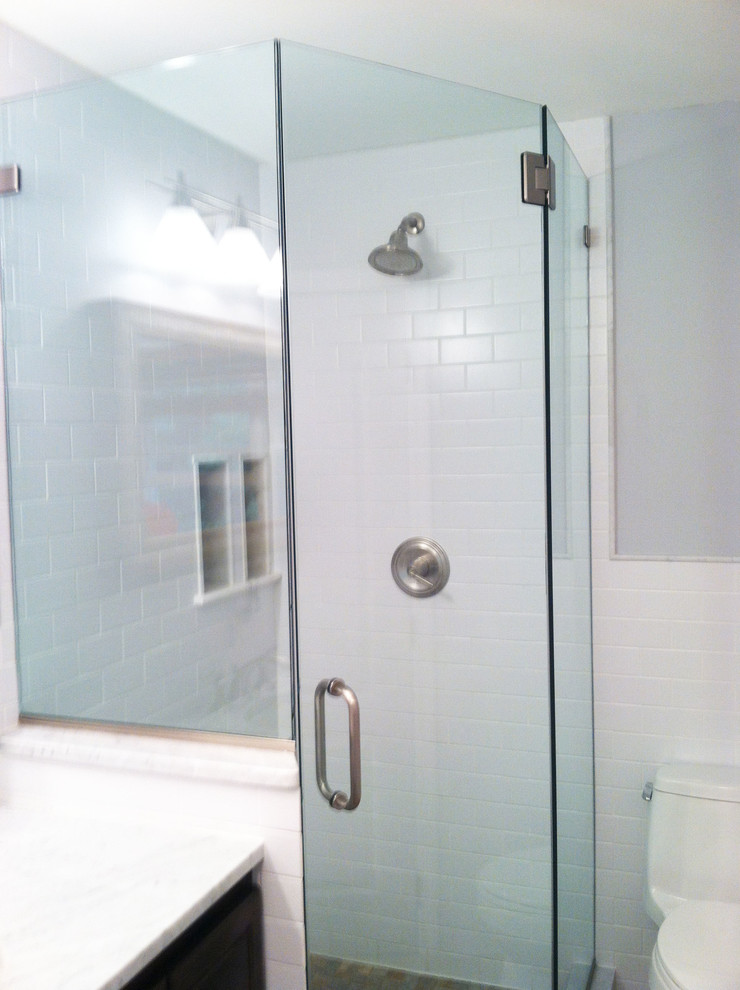 Neoangle shower door staten island, ny Modern Bathroom New