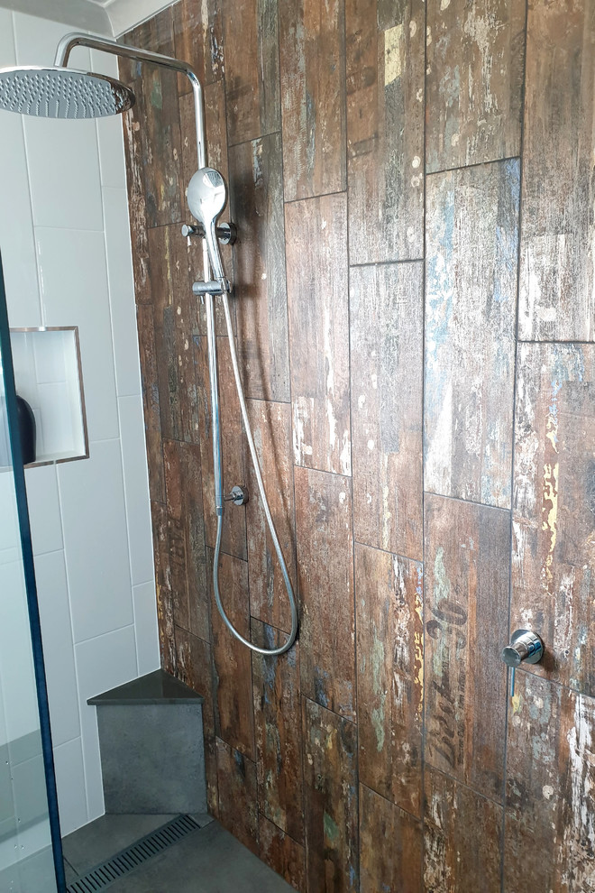 New bathroom with a touch of personality- Mackay - Bathroom - Brisbane ...