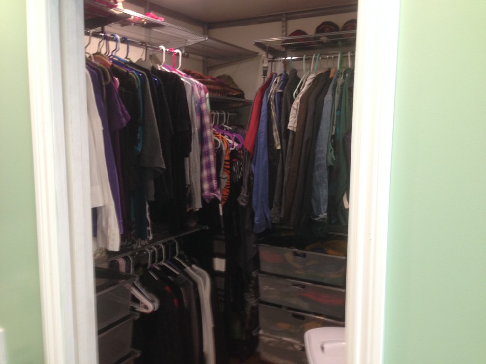 Closet - mid-sized traditional closet idea in San Francisco