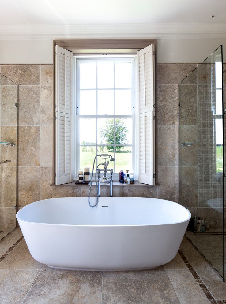 This is an example of a classic bathroom in Gloucestershire.