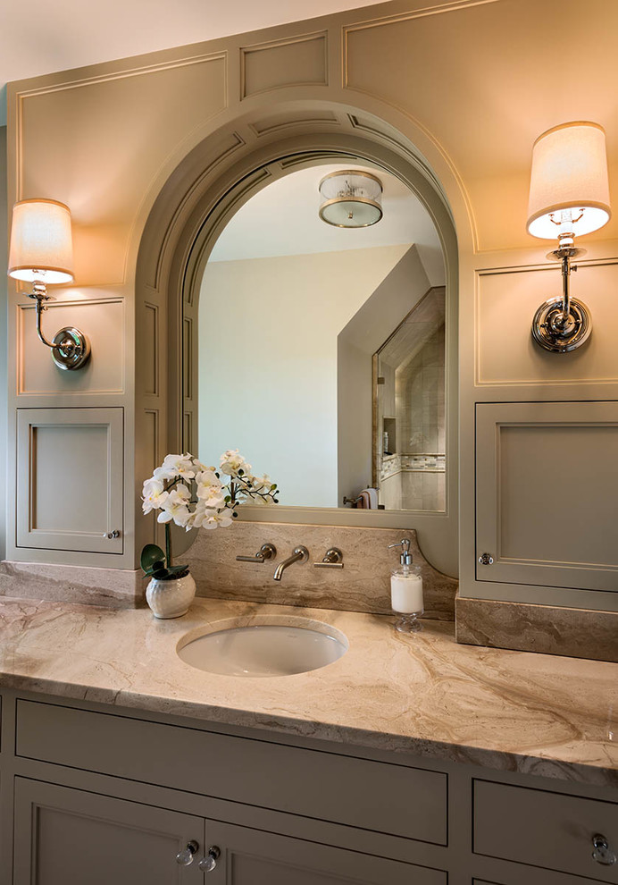 New England Hideaway Beach Style Bathroom Boston by TMS