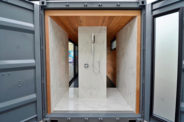 Shipping Container Bathroom 7 Container Bathroom Ideas | Restroom