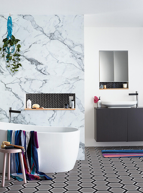 New York inspired bathrooms with Gyprock - Contemporary - Bathroom ...