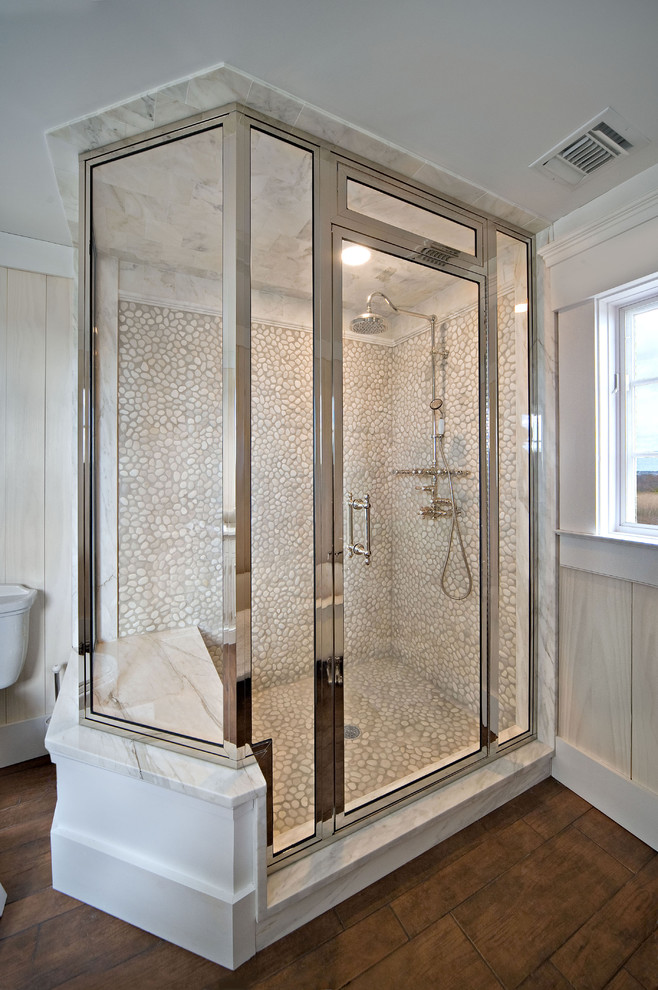 This is an example of a classic ensuite bathroom in New York.