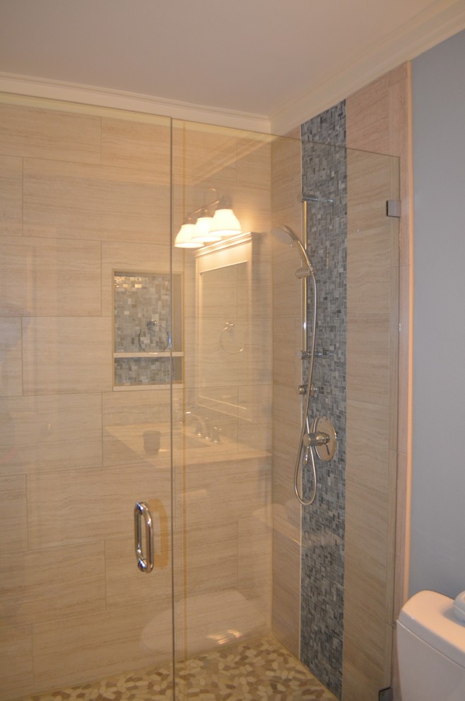 Newcastle Beach Inspired 3/4 Bathroom Remodel - Beach Style - Bathroom ...