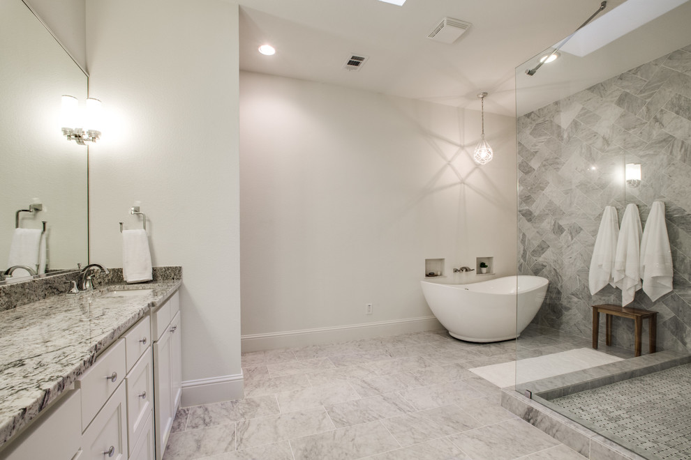 North Dallas Remodel Transitional Bathroom Dallas by Eric Cantu