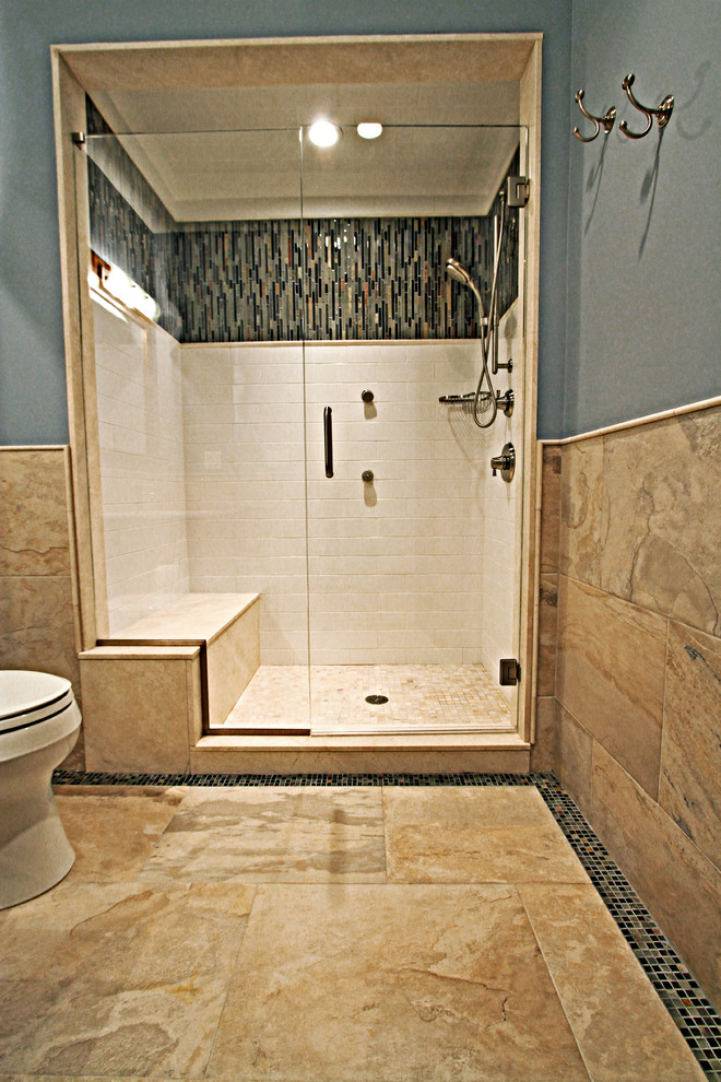 Trendy bathroom photo in New York