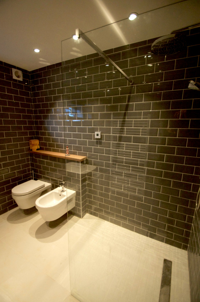 Design ideas for a contemporary bathroom in Essex.