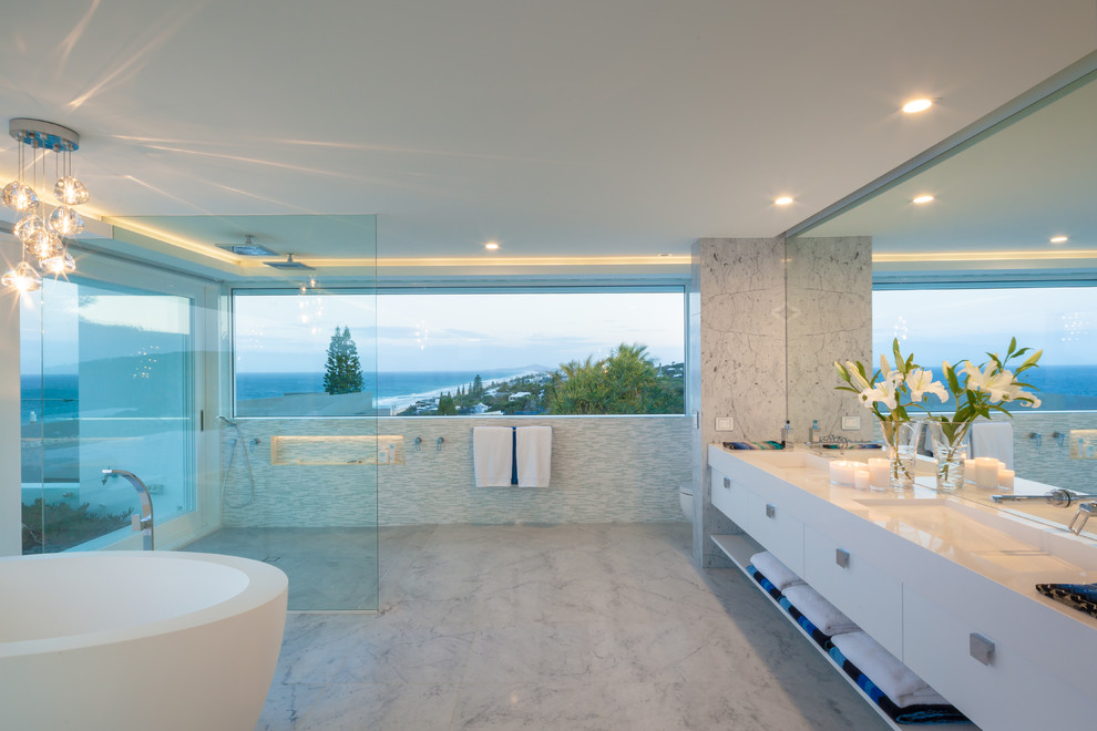 Bathroom - coastal bathroom idea in Sunshine Coast
