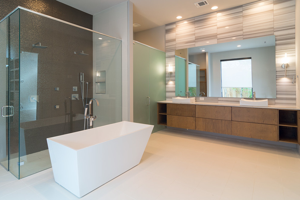 Northmoor Moderne Salle de Bain Dallas par Canterbury Custom