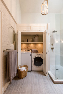 75 Beautiful Bathroom with a Laundry Area Ideas and Designs - March 2023 |  Houzz UK