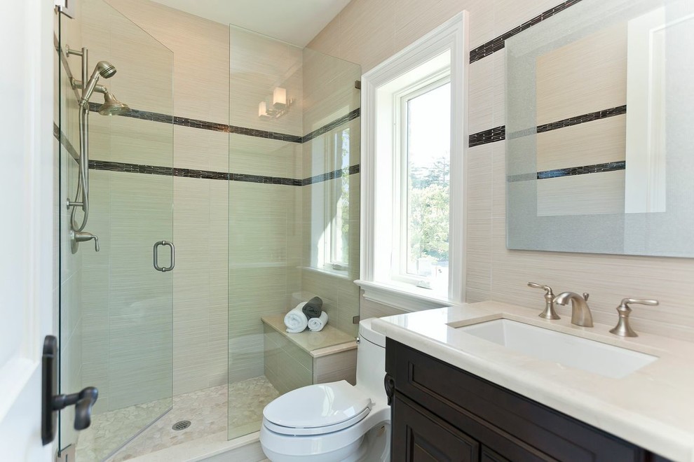 Design ideas for a large classic bathroom in Toronto.