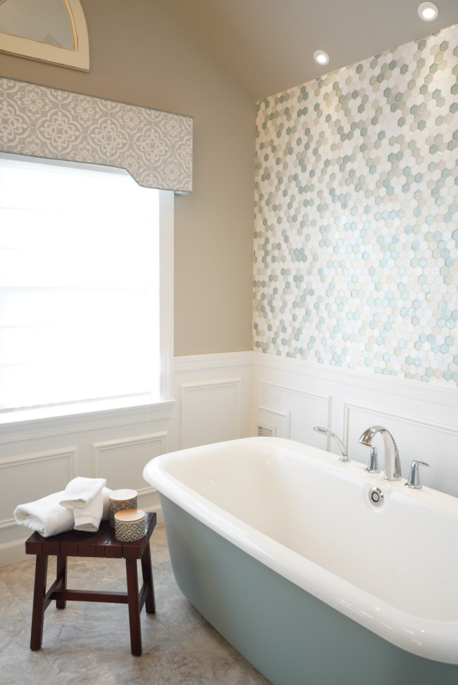 Ocean Inspired Master Bath - Transitional - Bathroom - Philadelphia ...