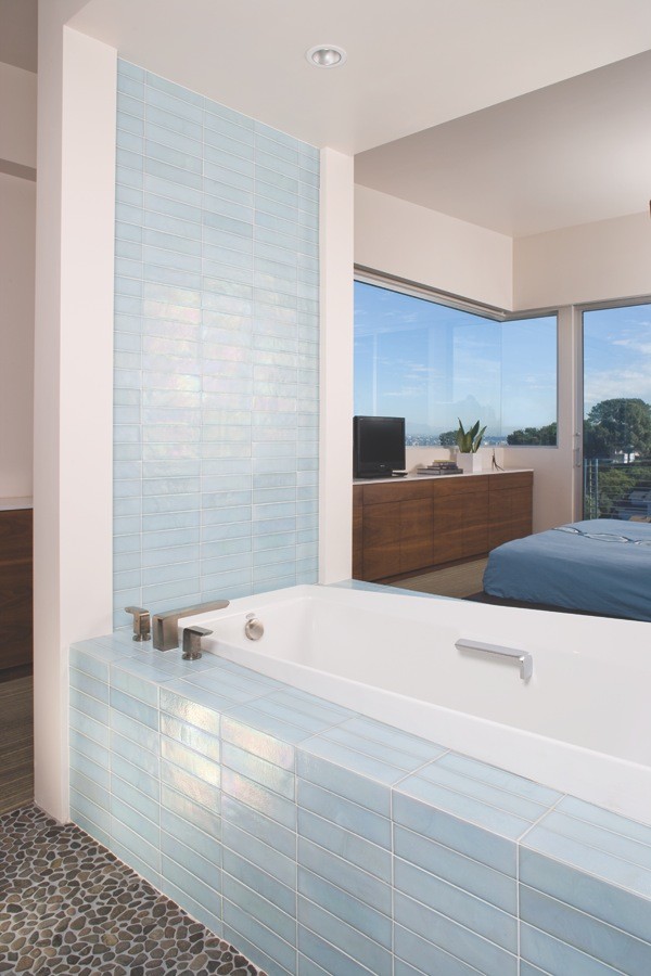 Oceanside Glasstile Elevations Bath Pearl 2.5x10 Bathroom San