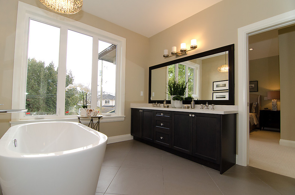 Inspiration for a contemporary bathroom remodel in Vancouver