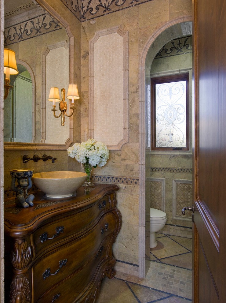 Photo of a mediterranean bathroom in Los Angeles.
