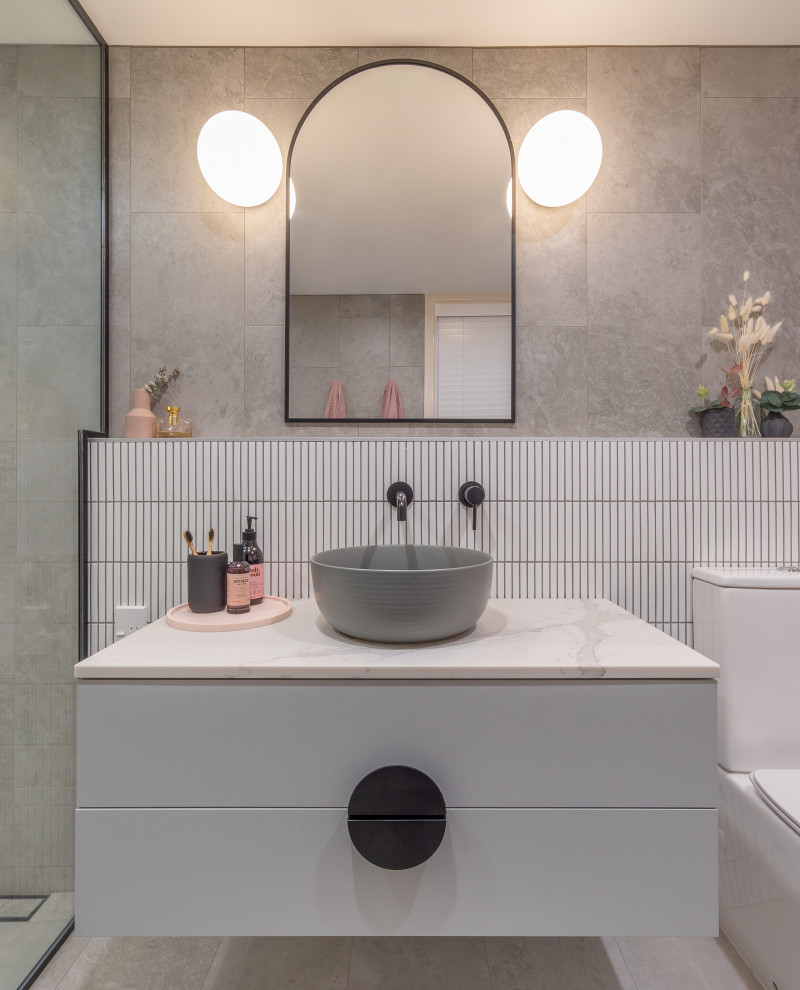 Inspiration for a scandi bathroom in Auckland.