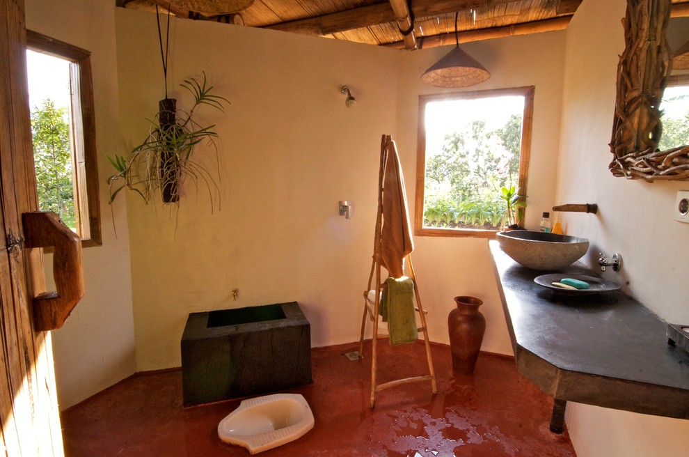Bathroom - tropical bathroom idea in Adelaide