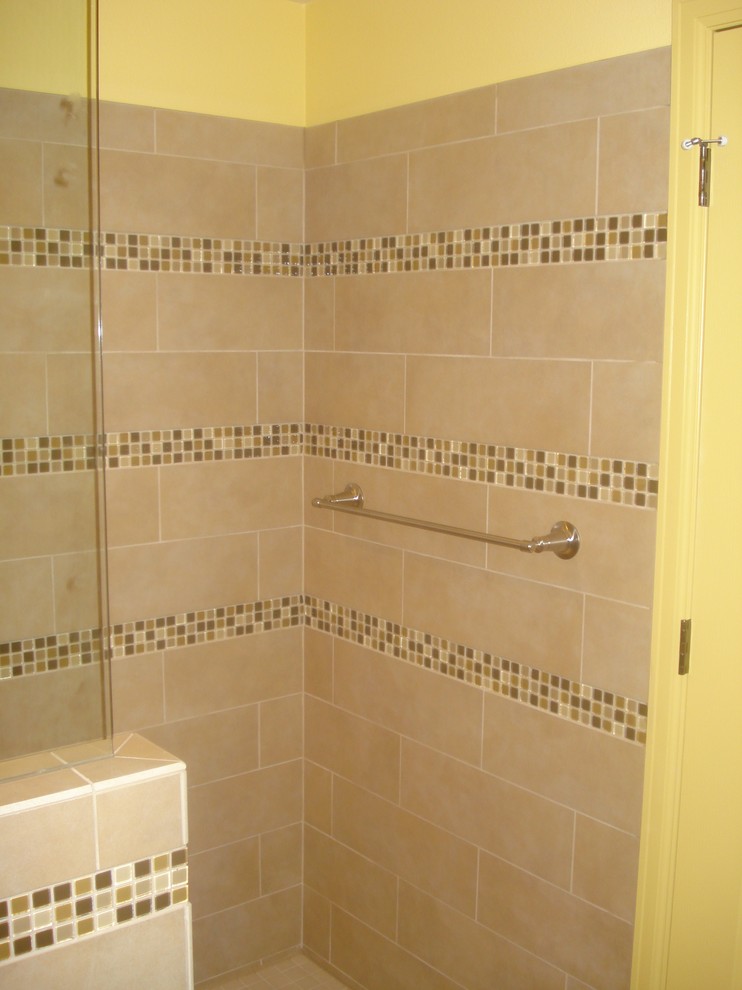 Open Shower Concept Traditional Bathroom Denver by Armstead