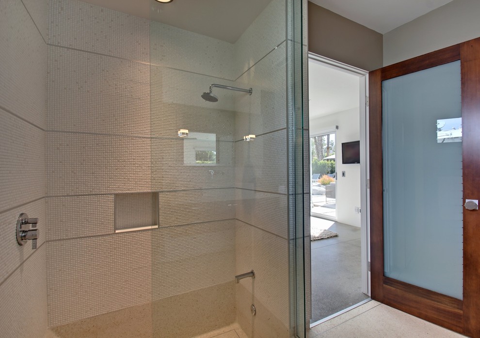 Orange Slice Mid-Century Modern - Midcentury - Bathroom - Los Angeles ...