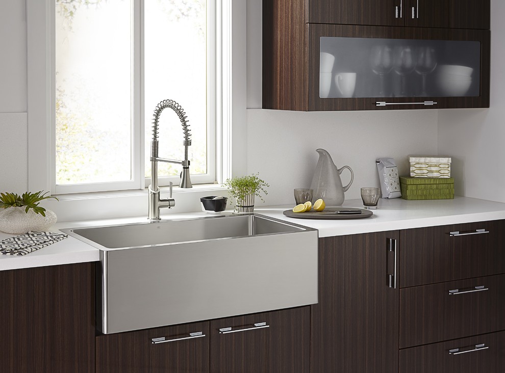 24x18x10 dxv orchard apron front kitchen sink