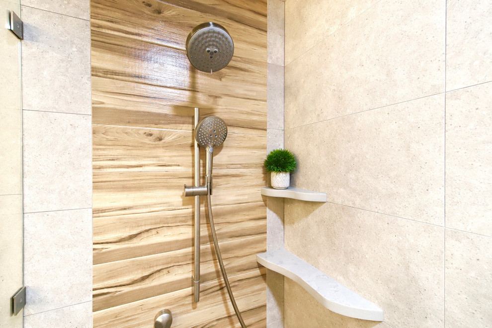 Organic Industrial Master Bath Industrial Bathroom Miami by Splendid Home Design Houzz