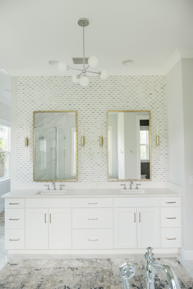 Organic Modern Home in Parkland, Tampa Modern Bathroom Tampa by