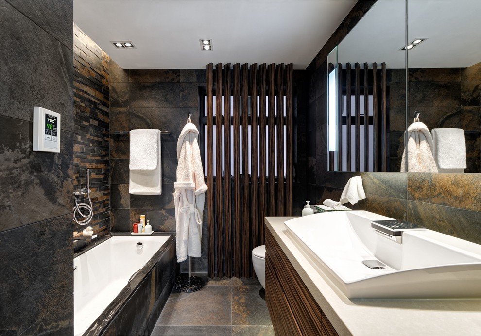 Oriental Vintage Asian Bathroom Hong Kong by Ample DESIGN Houzz
