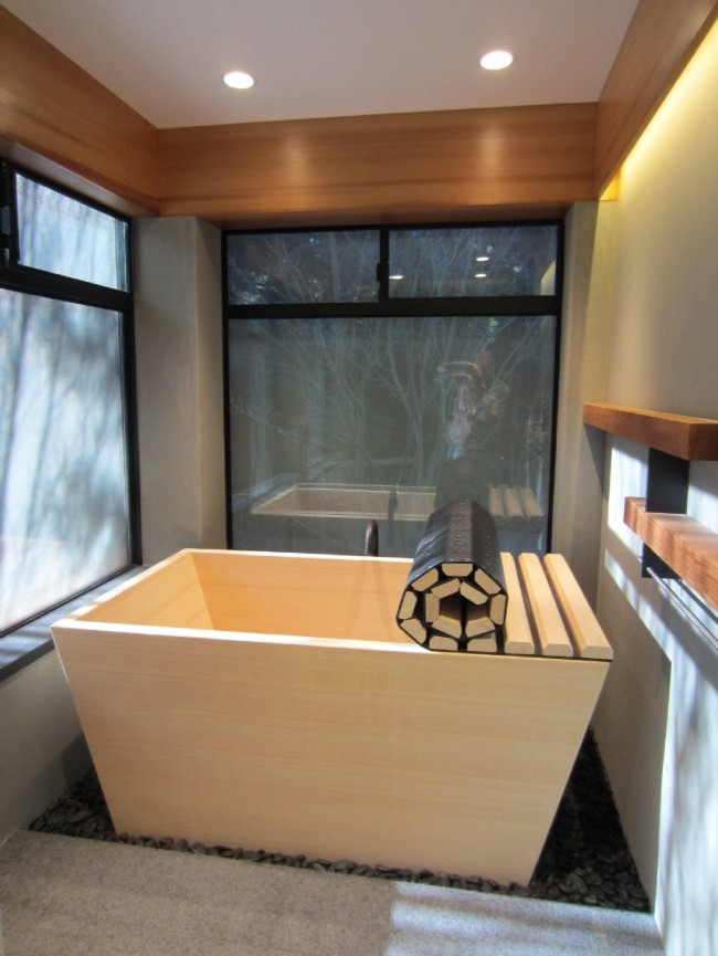 Diseño de cuarto de baño de estilo zen de tamaño medio